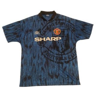 Vintage 1993 - 1994 Manchester United Away Shirt Umbro Size L