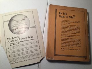 Reach Baseball Official American League Guide 1939 Centenary Centennial Vintage 2
