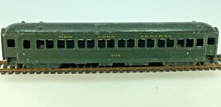 Vintage Long Green Metal York Central 6158 Passenger Car Ho Scale