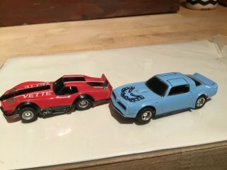Vintage Tyco Slot Cars Corvette And Trans Am