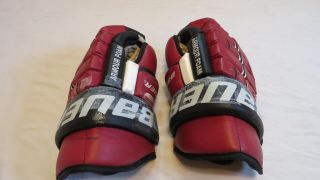 Bauer Bhpro Pro Stock Vintage Jersey Devils 14 " Leather Hockey Gloves