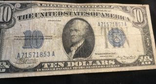 2 Vintage 1934 Series $10 Dollar Bill Federal Reserve 3