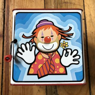 Vintage 1971 Mattel Jack - In - The - Box Clown Music Box 5