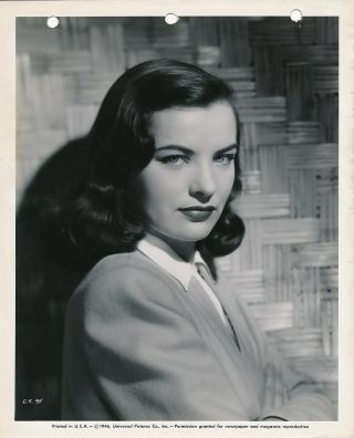 Ella Raines Vintage 1946 Universal Pictures Portrait Photo