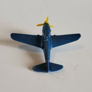 Vintage 1950 ' s Thomas Toy Curtiss P - 40 Warhawk WWII WW2 Warbird Airplane 3