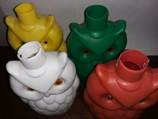 13 Vintage Plastic Blow Mold Owl REPLACEMENT Lanterns Camping Lights 6