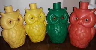 13 Vintage Plastic Blow Mold Owl REPLACEMENT Lanterns Camping Lights 7