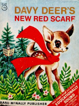 Davy Deer’s Red Scarf Vintage Children 