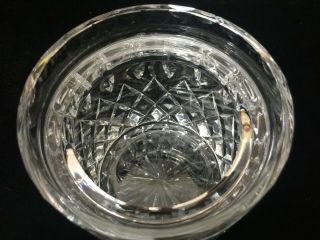 Vintage Heavy Cut Crystal Biscuit Jar/Barrel,  5 3/8 