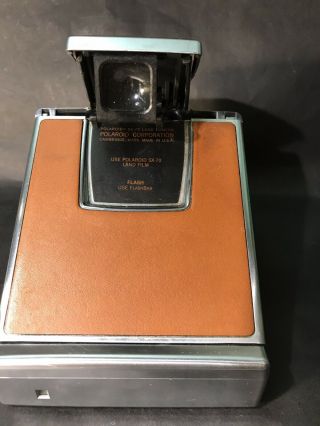 Vintage Polaroid SX - 70 Land Camera & Leather Case Parts or Not 3