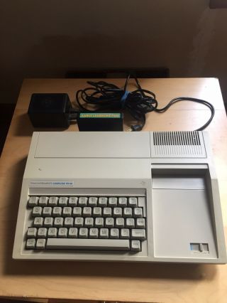 Vintage Texas Instruments Ti - 99/4a Computer Game Console - Power Cords & Game