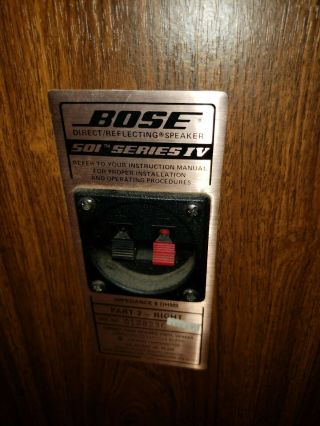 Bose 501 series IV Speakers pair sounds great 8