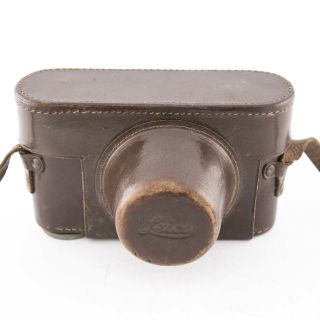Leica Vintage Camera Case In Brown Leather
