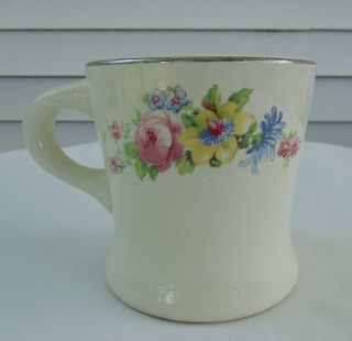 Htf Vintage Homer Laughlin Kitchen Kraft Floral Coffee Mug J 35 N 8 Made In Usa
