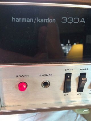 Harman Kardon 330A Stereo Vintage Receiver,  Serviced,  & 2