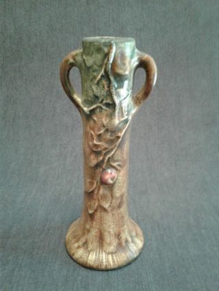 Vintage Woodcraft 6.  5 " Weller Vase,  Signed " Weller "