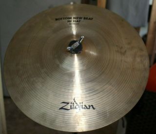 Vintage Zildjian 14 " Bottom Beat Hi Hat Cymbal No Dents