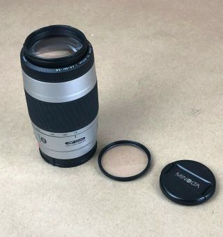 Minolta Maxxum 75 - 300mm F/4.  5 - 5.  6 Af Zoom Lens Fit Sony A Mt,  Caps/filter -