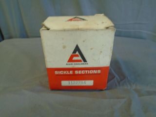 Vintage Allis - Chalmers,  Ac Parts,  Sickle Sections 1122784 Box And Parts