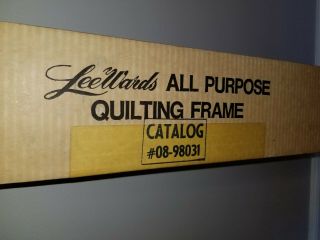 Vintage Lee Wards All Purpose Quilting Frame 08 - 98031 With Box