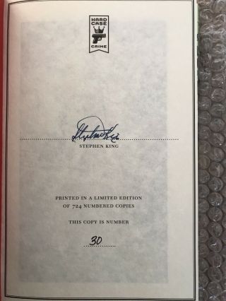 Stephen King Joyland.  Signed,  Limited Edition. 2