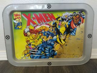Vintage 1994 Marvel Comics X - Men Metal Tv Tray With Folding Legs -