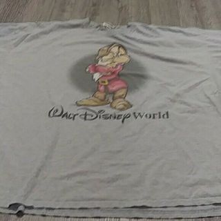 Vintage Walt Disney World Size 2xl Grumpy Snow White 7 Dwarfs T Shirt