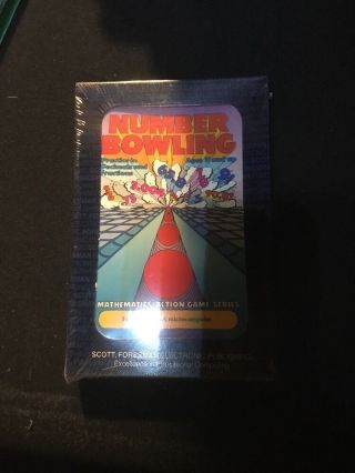 Nos Texas Instruments Ti - 99/4a Number Bowling Scott Foresman