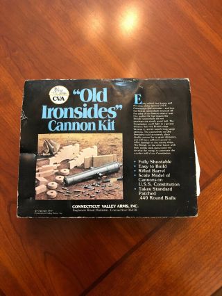 Vintage Old Ironsides Cannon Kit Connecticut Valley Arms Black Powder Cva