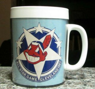 Vintage 1981 Cleveland Indians All - Star Game Thermo Serv Cup Chief Wahoo