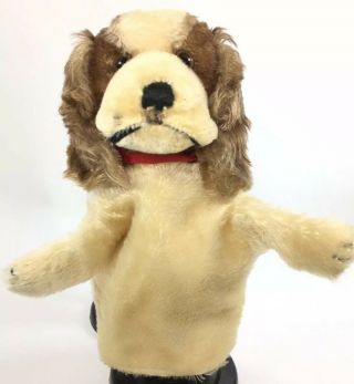 Vintage Stieff Puppy Dog Hand Puppet Mohair Plush