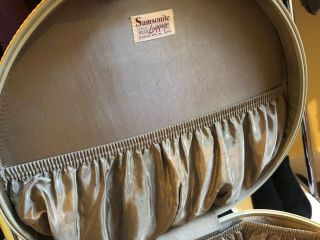 Vintage Style 4520 Round Samsonite Train Case Luggage Hatbox 2