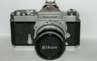 Nikon Nikkormat Ft Slr Camera Comes With Nikkor - H 50mm F1.  2,  Hard Case