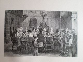 VICTORIAN DECOR GILT BOOK H.  W.  LONGFELLOW 1875 HANGING OF THE CRANE 4