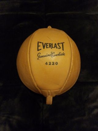 Vintage Boxing Everlast Leather Double End Punching Duck Bag