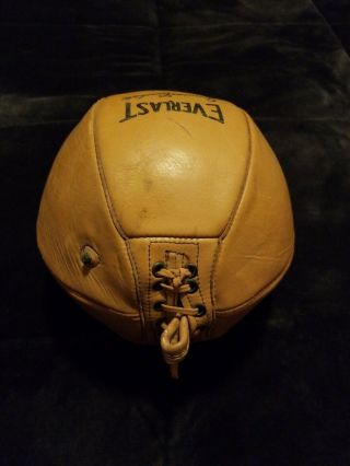 Vintage Boxing Everlast Leather Double End Punching Duck Bag 2