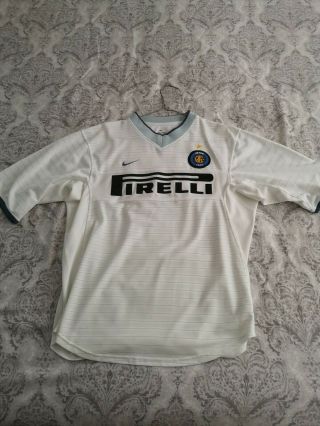Inter Milan 2000 2001 Away Shirt Vintage Retro L Large