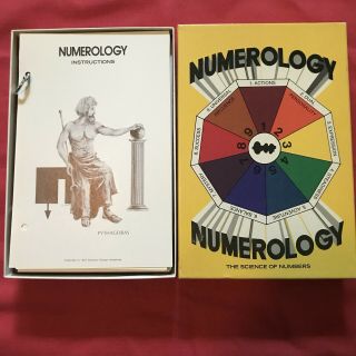 Vintage 1970s Numerology Book Set Retro