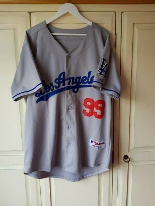 Vintage La Dogers Baseball Jersey By Authentic Majestic - Size 50
