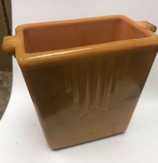 Vintage Akro Agate Orange Vase