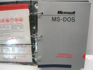 Vintage Microsoft MS - DOS 3.  3 Operation Software and User ' s Guide 5