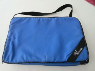 Lebo Voyager 48 Cassette Tape Storage Holder Blue Carrying Case Travel Bag Vtg