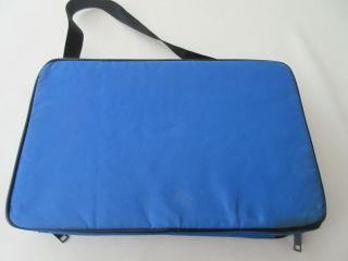 LEBO Voyager 48 Cassette Tape Storage Holder Blue Carrying Case Travel Bag Vtg 3