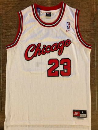 1984 Rookie Michael Jordan Chicago Bulls White Vintage Throwback Swingman Jersey
