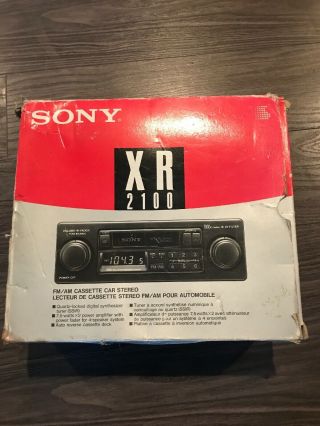 Sony Xr - 2100 Am/fm Cassette Radio Knob (shaft Style) Vintage Old School Nos