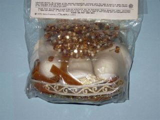 NIP Vintage 1975 Walco Christmas Ornament Kit Pkg of 3 Mini Gold Bells 4