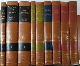 Britannica Great Books Of The Western World 1952 Complete Set Volumes 1 - 54