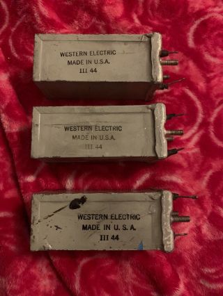 Western Electric Capacitor/ Cond.  Set Of 3