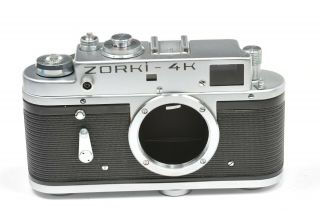 Zorki 4k Body,  Rangefinder Camera Based On Leica,  After Cla Service,  From 1974