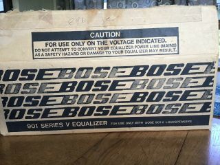 Vintage Bose 901 Series V Equalizer 220 Vac